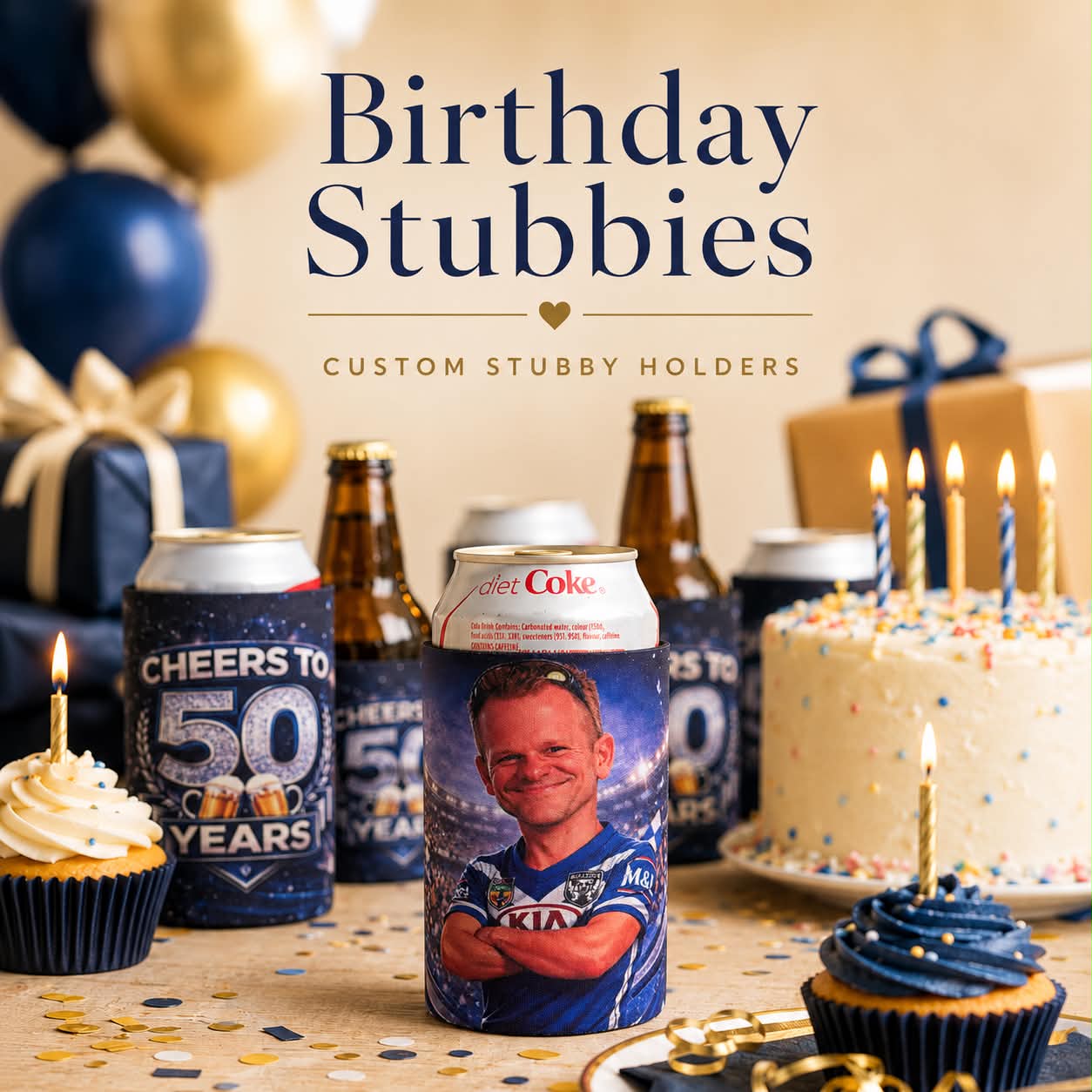 Birthday Party Stubbies