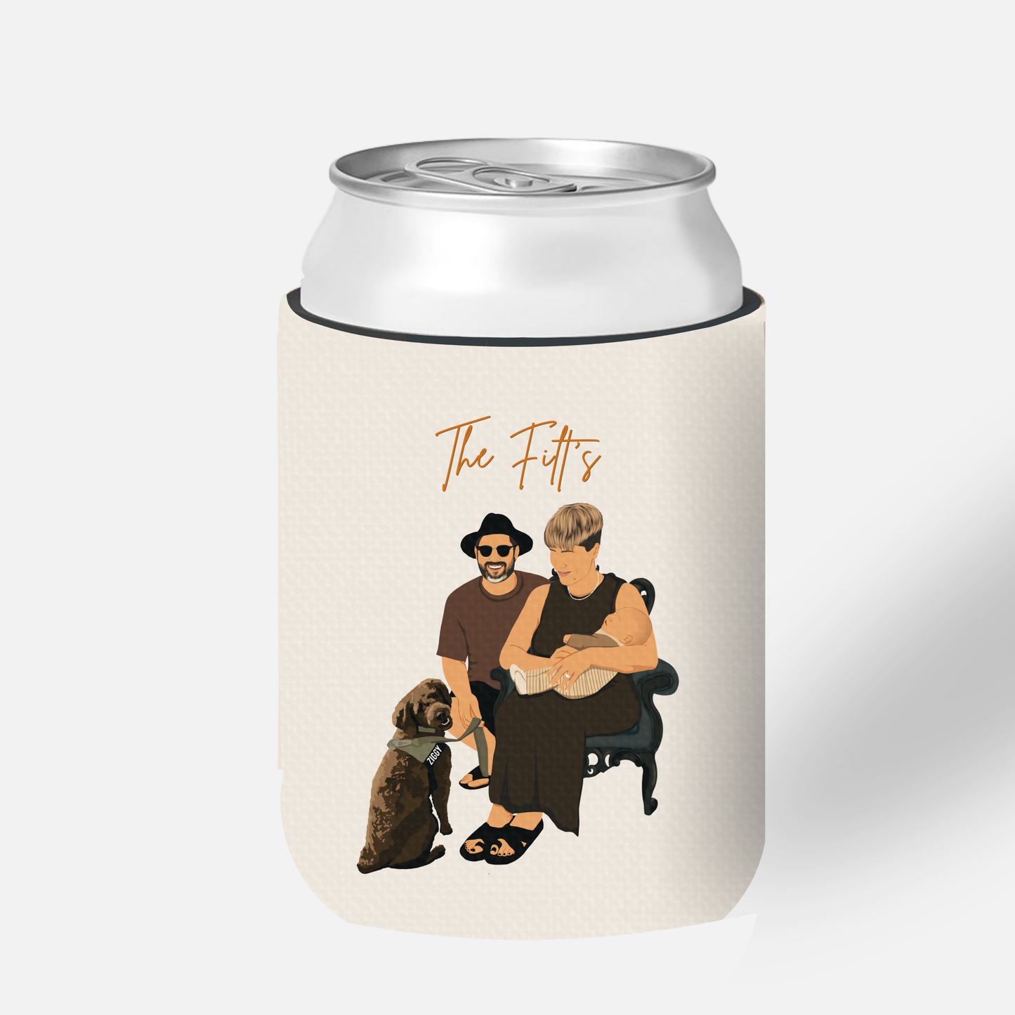 Custom Faceless Portrait Stubby Holder