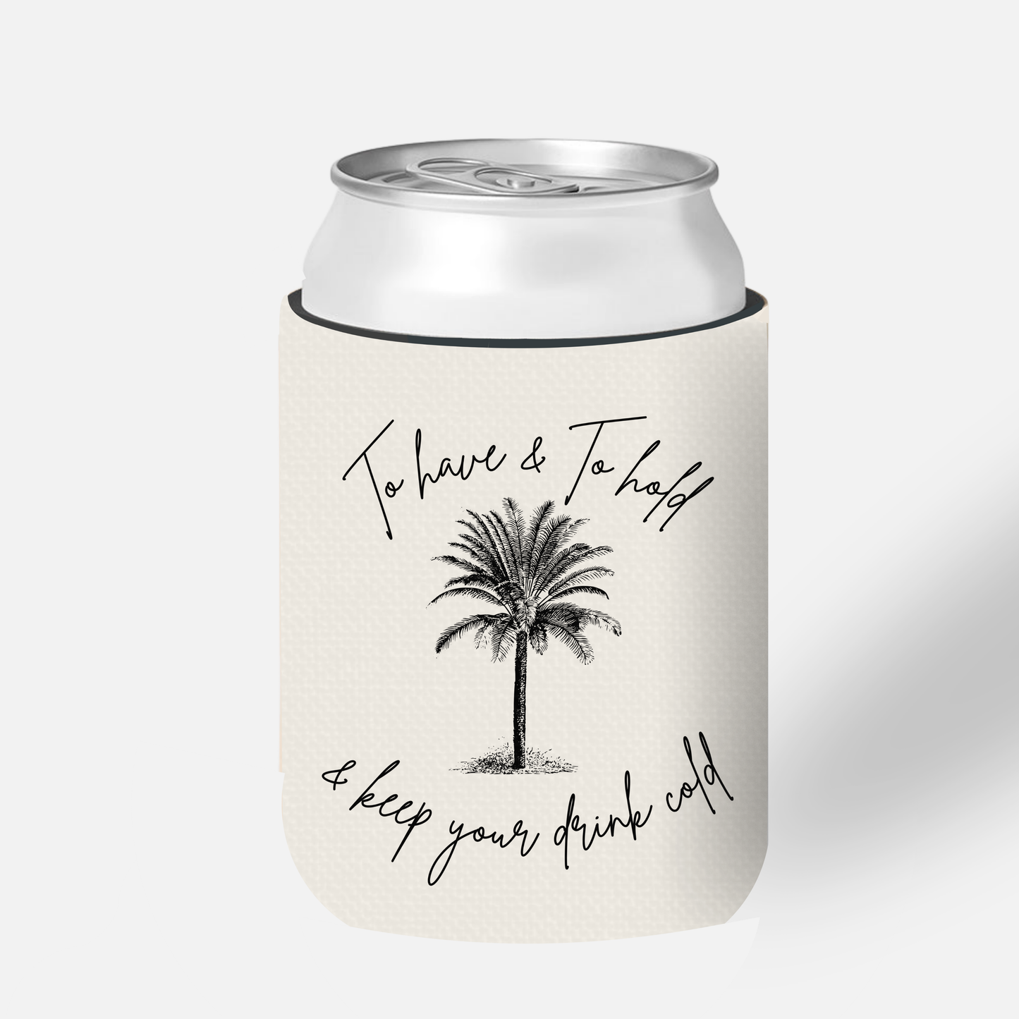 Palm Wedding Stubby Holder
