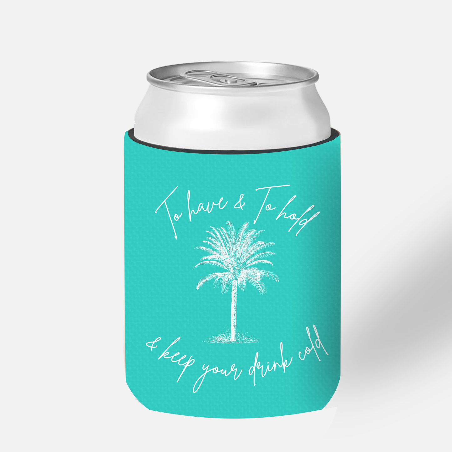 Palm Wedding Stubby Holder